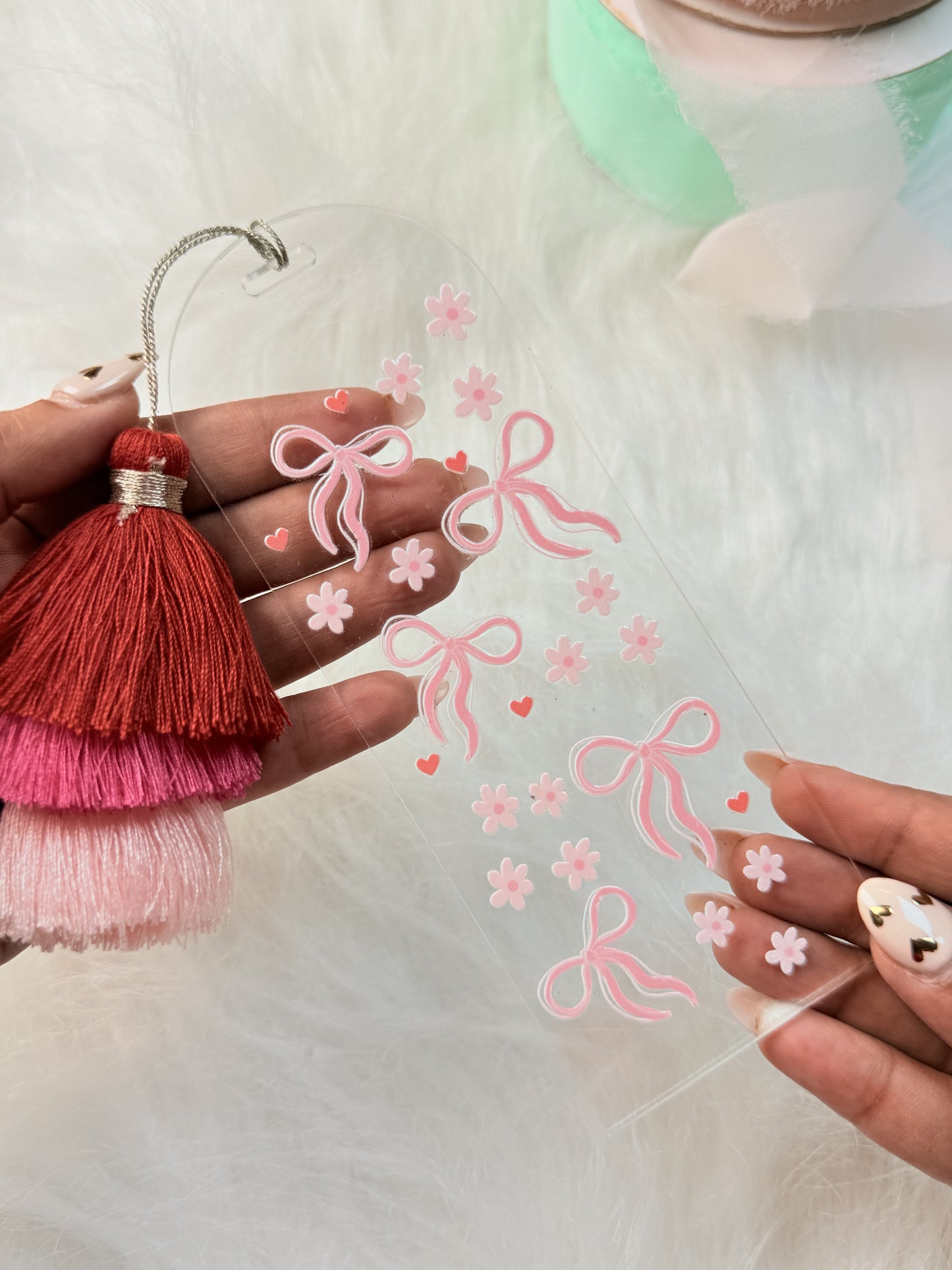 Bow Acrylic Bookmark