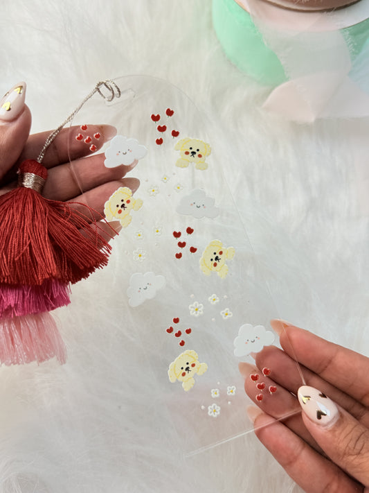 Dogo & Clouds Acrylic Bookmark