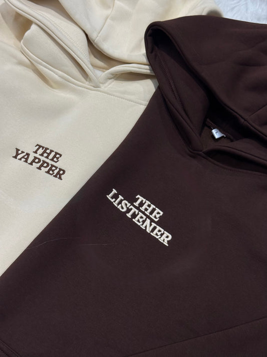 YAPPER LISTENER COUPLE HOODIES