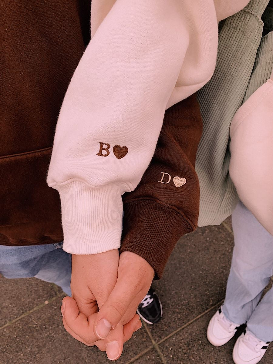 INITIALS COUPLE HOODIES/SWEATSHIRT