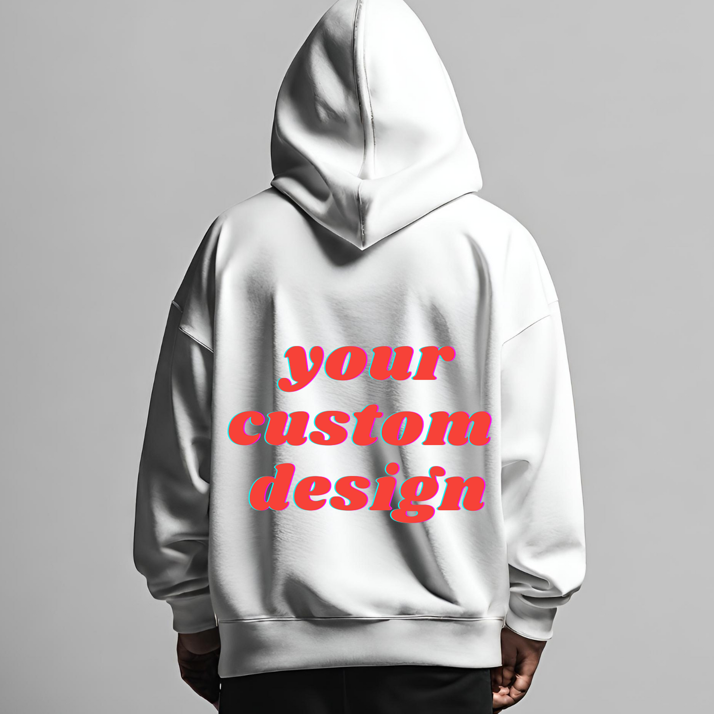 CUSTOMISED OVERSIZED HOODIE/SWEATSHIRT (ONE SIDE PRINTING)